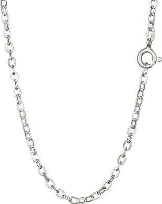 Produktbild von Ankerkette 925 Silber 42cm Halskette flachgewalzt 2,5mm breit Damen Silberkette
