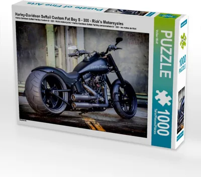 Produktbild von Calvendo Harley-Davidson Softail Custom Fat Boy S - 300 - Rick’s Motorcycles 1000 Teile Puzzle quer 640x480mm, Wolf Volker; 7443558