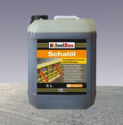 Produktbild von Isolbau Schalöl Professional - 5 Liter Trennmittel für Formen & Schalungen - Beton-Trennmittel, begrenzt die Haftung von Beton, Mörtel & Kleber