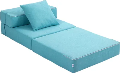 Produktbild von SchlafsesselRelaxsesselGästebett.abnehmbarerBezug,70cmx70cmx61cm,Hellblau