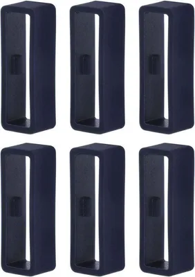 Produktbild von Blaues Silikon-Armband 26mm mit Schnalle und Ringen