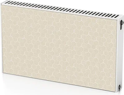 Produktbild von Geometrisches Muster – Magnetische Heizkörperabdeckung – 100x60 cm – Magnet Heizkörperabdeckung – 3D Würfel – Heizkörperverkleidung – Magnetische Wandverkleidung – Wetterfest