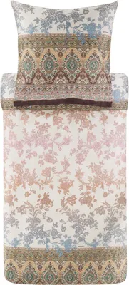 Produktbild von Bassetti Baumwollsatin-Bettwäsche-Garnitur AGRIGENTO Farbe BEIGE 42 Größe 135x200+80x80
