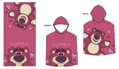 Image de Serviette poncho en microfibre Disney Toy Story Lotso