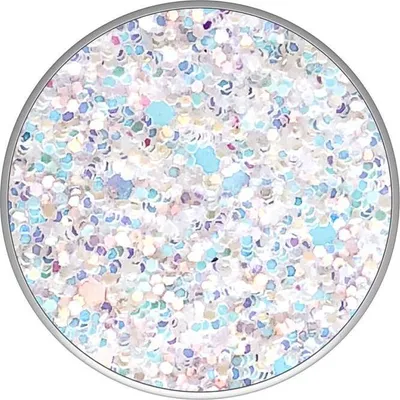 Obrázok produktu pre PopSockets Sparkle Snow White, Čítačka e-kníh, Mobilný telefón / smartfón, Tablet/UMPC, Pasívny držiak, Auto, Vnútorný, Vonkajší, Viacfarebný