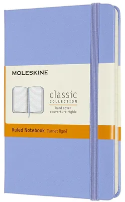 Image de Moleskine Classic, Carnet de notes Pocket/A6 Ligné, Bleu Hortensia