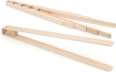 Image de Metrie | KLA26  Pince à barbecue en bois de hêtre, 26 cm | 10 pièces