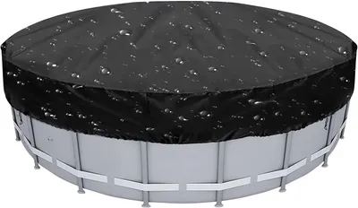 Imagen del producto de Cubierta para piscina - Protección para piscina - Resistente a desgarros, tejido Oxford - 210 x 210 x 30 cm - Negro