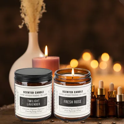Obrázek produktu pro Sada vonných svíček XMTECH - 200g svíčky ze sójového vosku v dárkové sadě, ideální dekorace a aromaterapeutické svíčky