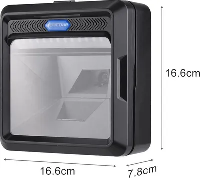 Obrázek produktu pro Vysokorychlostní čtečka čárových kódů, 1D-2D-QR kód, čtečka čárových kódů, přesné skenování, USB rozhraní, automatická pro sklady supermarketů