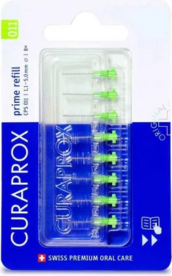 Product packaging for interdental brushes.
