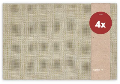 Produktbild von Tischsets ELEGANCE 4er Set Beige als Tischuntersetzer