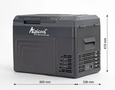 Produktbild von ALPICOOL Kompressor-Kühlbox auch für Makita Akkus | ca. 25 Liter | mit APP | ca. 20 °C bis –20 °C; 13,7 kg | LED Display | Kühlen, Gefrieren | USB