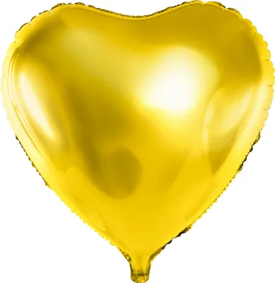 Immagine prodotto di Palloncino in alluminio decorazione per feste cuore dorato 23 cm - taglia unica