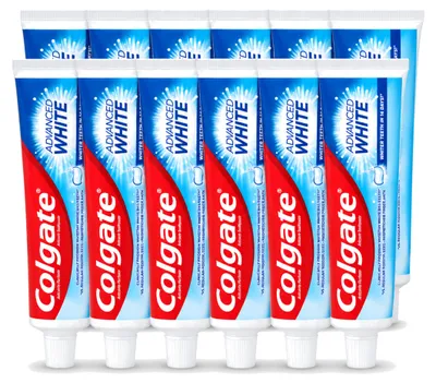 Immagine prodotto di 12 tubetti di dentifricio Colgate Advanced White - 100 ml - Confezione  - 12 pezzi