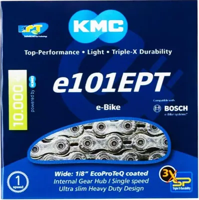 Zdjęcie produktu dla KMC Kmc Chain E101 Ept 1/2 X 1/8 112Gl