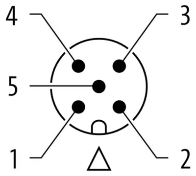 Immagine prodotto di Connettore M12 diritto a connettore femmina, modello 7000-40041-6350500 (prodotto da Murrelektronik)