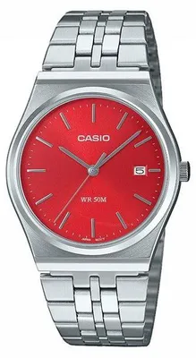 Image de Montre CASIO MTP-B145D, Homme, Rose Foncé, Quartz, Analogique, Acier Inoxydable, Affichage Date