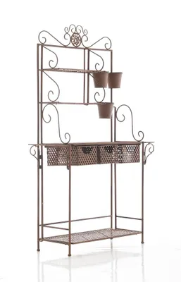 Produktbild von XL Pflanzregal HLO-CP94 antik braun