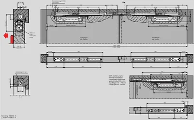 Produktbild von DORMAKABA Gleitschiene G 96 GSR-EMF K8/K12