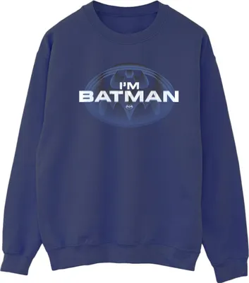 Produktbild von DC Comics - "I'm Batman" Sweatshirt für Damen BI41075 (M) (Marineblau)