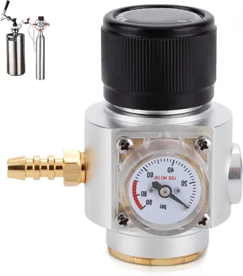 Productafbeelding van Mini CO2 Gasregelaar met Manometer voor Europese Soda Stream