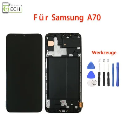 Produktbild von Für Samsung A70 2019 A705 LCD (OLED) Display mit Rahmen Touch Screen Bildschirm