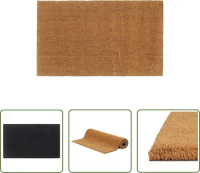Obrázek produktu pro The Living Store Přírodní rohožka 90x150 cm Všívané kokosové vlákno
