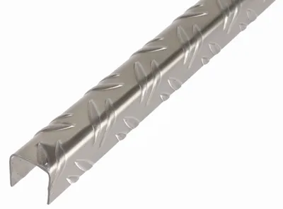 Obrázek produktu pro Alberts U-profil s vlnitým reliéfem hliníkový polotovar 29,5 x 29,5 x 1,5 mm