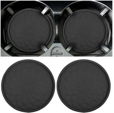 Produktbild von PVC-Autounterlegscheiben, Antirutsch, Schwarz, 2er-Pack