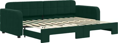 Obrázek produktu pro vidaXL Rozkládací denní postel Dark Green 80x200 cm Velvet