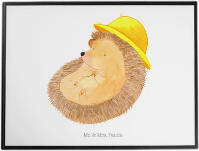 Produktbild von Mr. & Mrs. Panda Schreibunterlage Igel Beten - Weiß - Geschenk, tischpad, tischschutzmatte, Gott, Lustige Sprüche, schreibtischunterlagen, Unterlage Schreibtisch, Leben