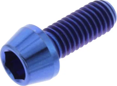 Imagen del producto de Tornillo cónico PRO-BOLT de titanio, M6x1, 15 mm, anodizado