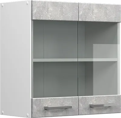 Produktbild von Küchenglasschrank Vicco R-Line Beton 60 cm, Model 37785