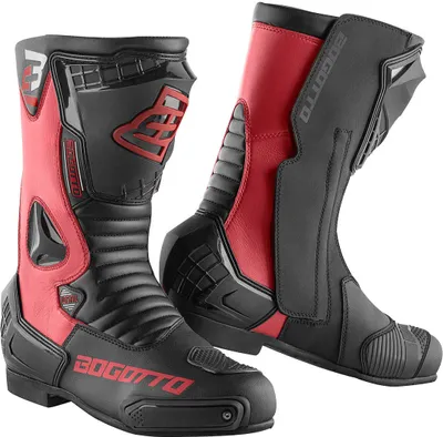 Produktbild von Bogotto Losail Motorradstiefel, schwarz/rot, 46