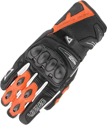 Produktbild von Orina Stream Motorrad Handschuhe, schwarz/orange, 7 (S)