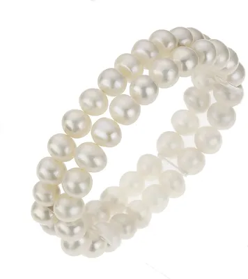 Produktbild von Zeeme Pearls Armband 925/- Sterling Silber 19cm weiß Perle 380260007