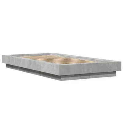 Obrázek produktu pro Rám postele s LED osvětlením betonově šedý 90 x 200 cm kompozit