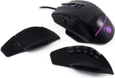 Image de Souris de jeu CoolBox ProSwap noire modulaire RGB