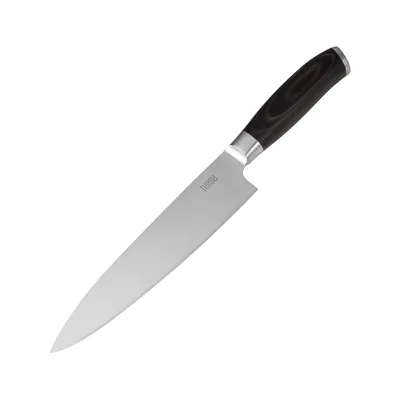 Image de Teesa TSA0189 Couteau de chef en acier inoxydable 33 cm (7Cr17MoV)