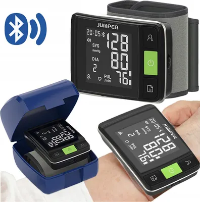 Obrázek produktu pro Zápěstní monitor krevního tlaku Jumper Hwa11 mluví polskou aplikací