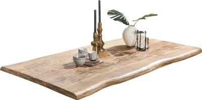 Produktbild von SIT Möbel Tischplatte 160 x 90 cm | Plattenstärke 56 mm | Mango-Holz massiv | B 160 x T 90 x H 5,6 cm | natur | 07146-00 | Serie TOPS & TABLES