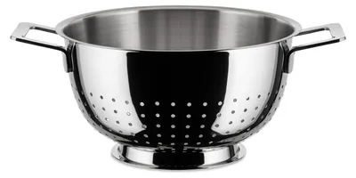 Edelstahl-Sieb, silber, 22 cm Ø, 5,5 x 29,5 x 7 cm