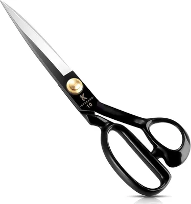 Imagen del producto de Tijeras para tela de 10 pulgadas (25,5 cm) - Tijeras para costura, sastrería y corte de telas - Ideales para ropa, cuero, etc. - Para diestros - Color