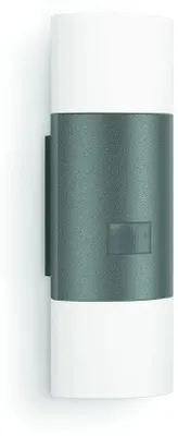 Produktbild von Steinel LED Außenleuchte L 910 S anthrazit, Wandleuchte LED mit 180° Infrarot Bewegungsmelder, 12m Reichweite, Dauerlicht, Softlichtstart, IP44