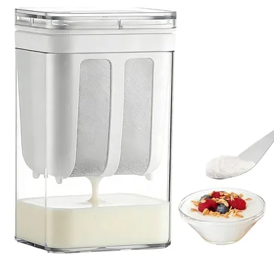 Produktbild von Sieb für Joghurt mit Deckel, ideal für die Herstellung von griechischem Joghurt