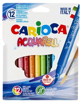Produktbild von Carioca Acquarell, Bußgeld, Mehrfarben, Pinselspitze, 3 mm, Rund, Italien