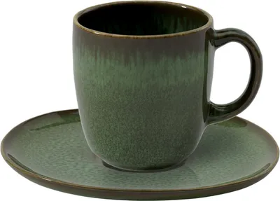 Produktbild von like. by Villeroy & Boch Lave vert Kaffeetasse mit Untertasse 190 ml