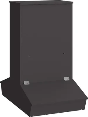 Produktbild von vidaXL Schweinfutterspender Schwarz 82 x 51 x 91,5 cm 20 kg