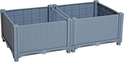 Produktbild von Hochbeet in Rattan Optik HBP-8026